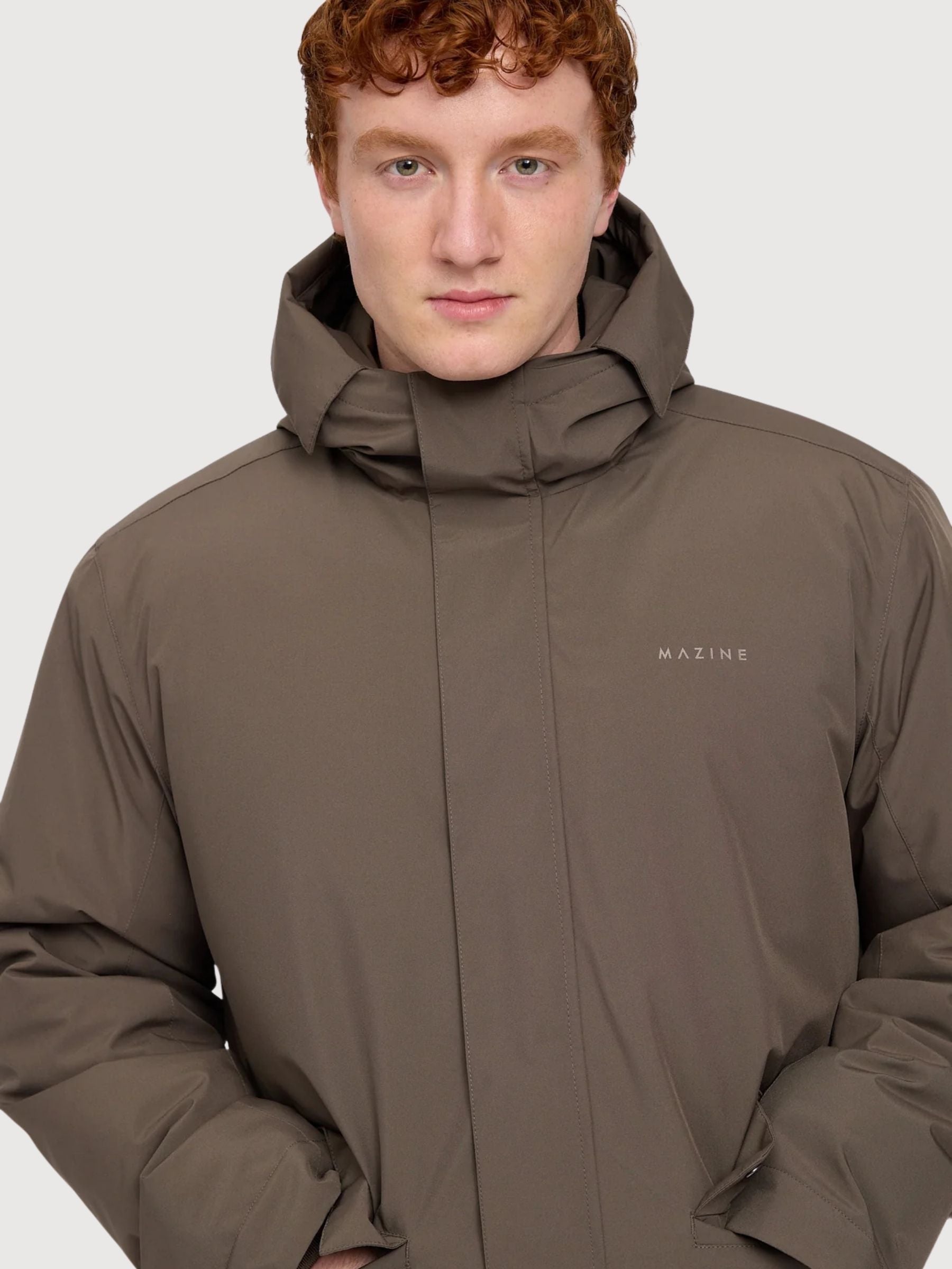 Parka Jacket Padded Brown Man | Mazine