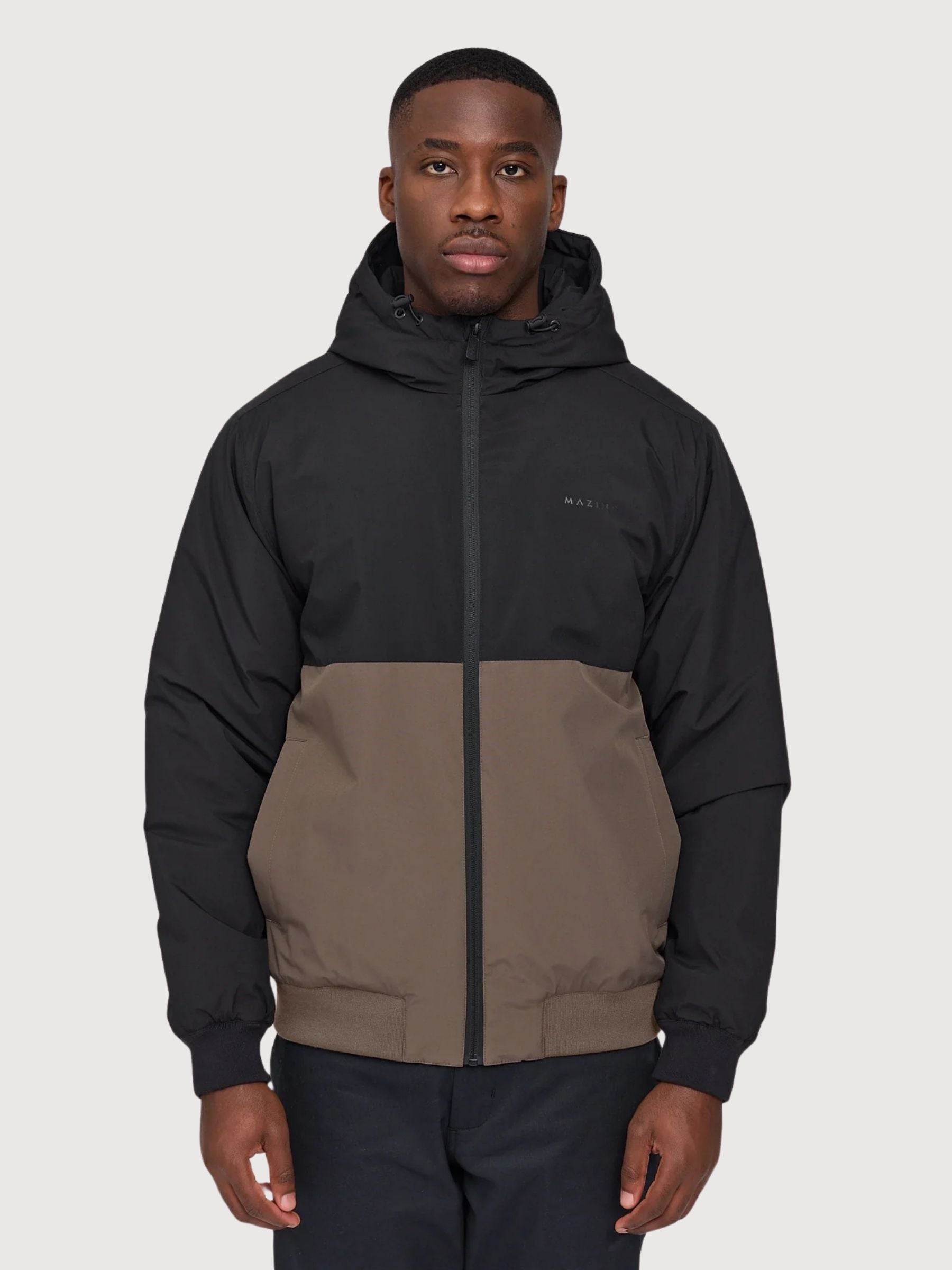Jacket Padded Black/Brown Man | Mazine
