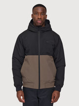 Jacket Padded Black/Brown Man | Mazine