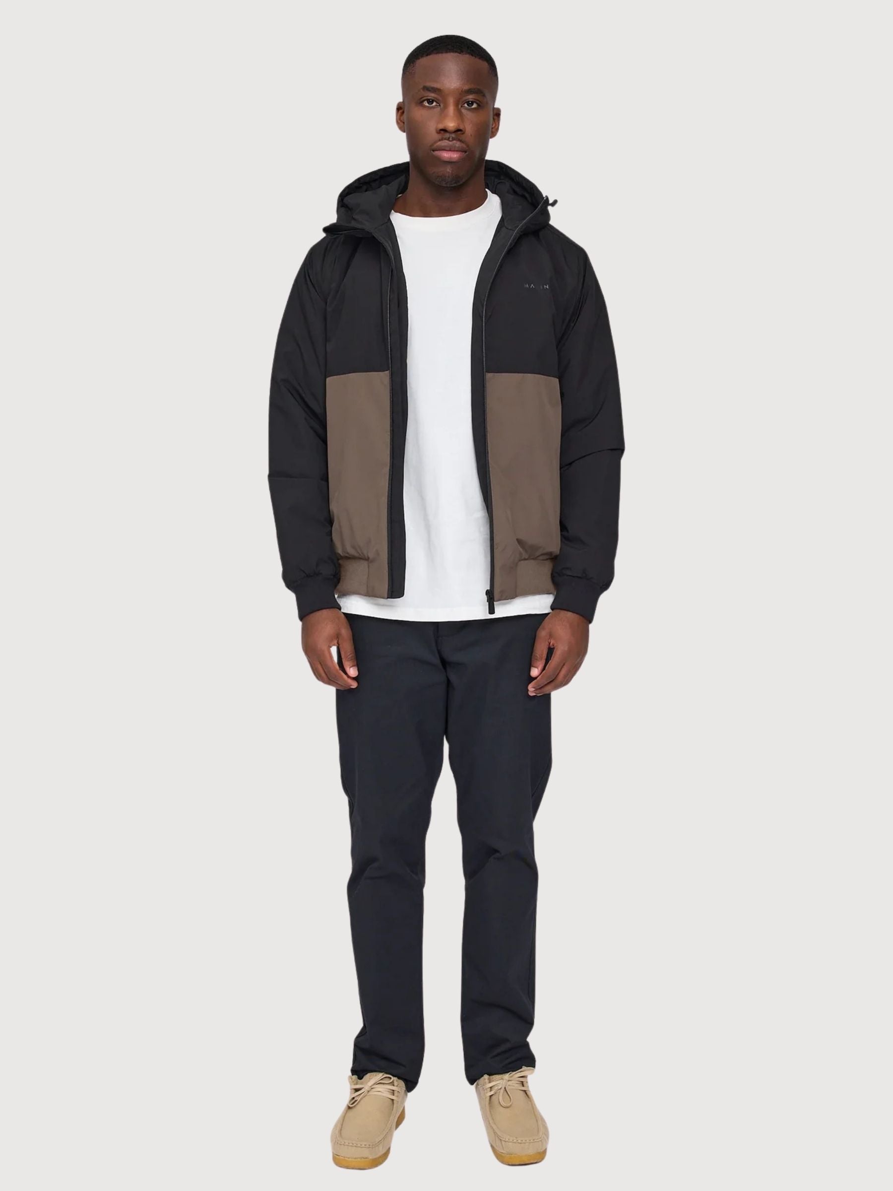 Jacket Padded Black/Brown Man | Mazine