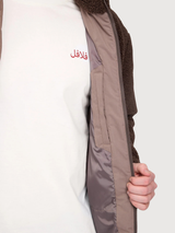 Jacket Padded Sherpa Dark Brown Man | Mazine