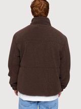 Jacket Padded Sherpa Dark Brown Man | Mazine