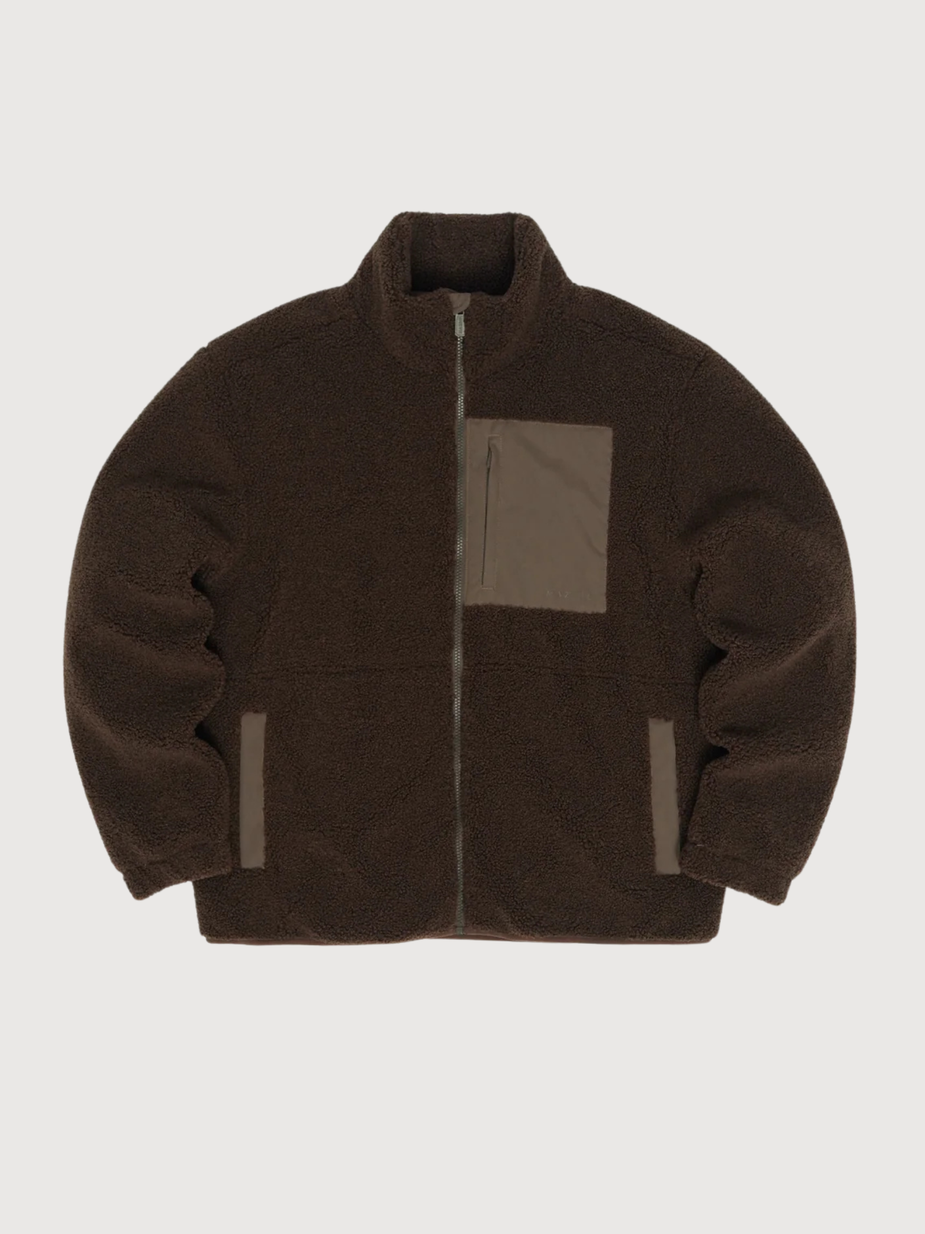 Jacket Padded Sherpa Dark Brown Man | Mazine