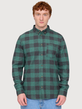 Shirt Checked Flannel Light Grey Man | Mazine