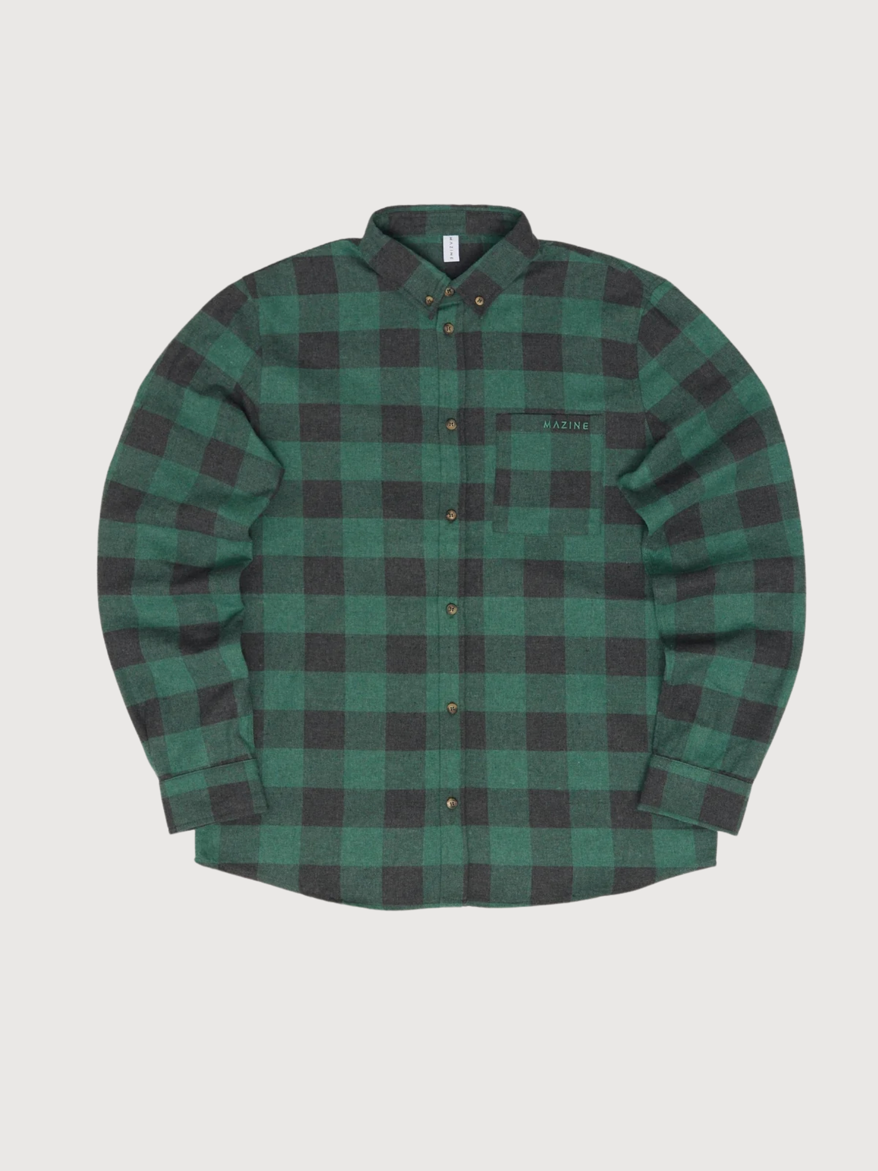Shirt Checked Flannel Light Grey Man | Mazine