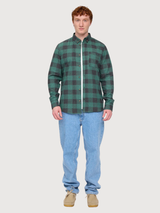 Shirt Checked Flannel Dark Green Man | Mazine