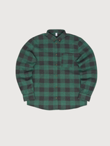 Shirt Checked Flannel Dark Green Man | Mazine