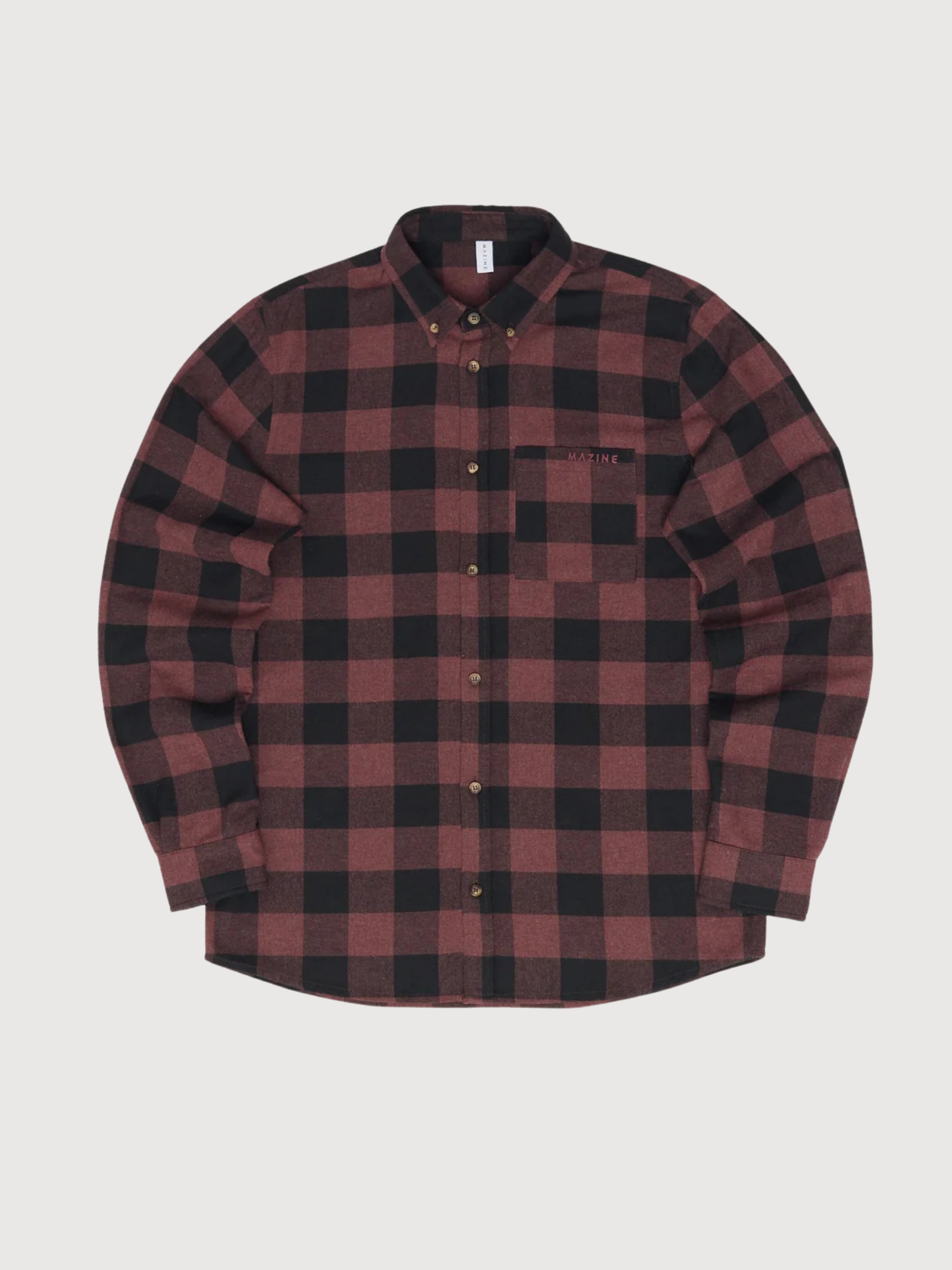 Shirt Checked Flannel Dark Purple Man | Mazine