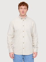 Shirt Melange Flannel Light Grey Man | Mazine