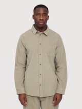 Shirt Pocket Corduroy Grey Man Cotton | Mazine