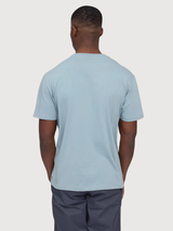 T-Shirt Chest Print Light Blue Man Cotton | Mazine