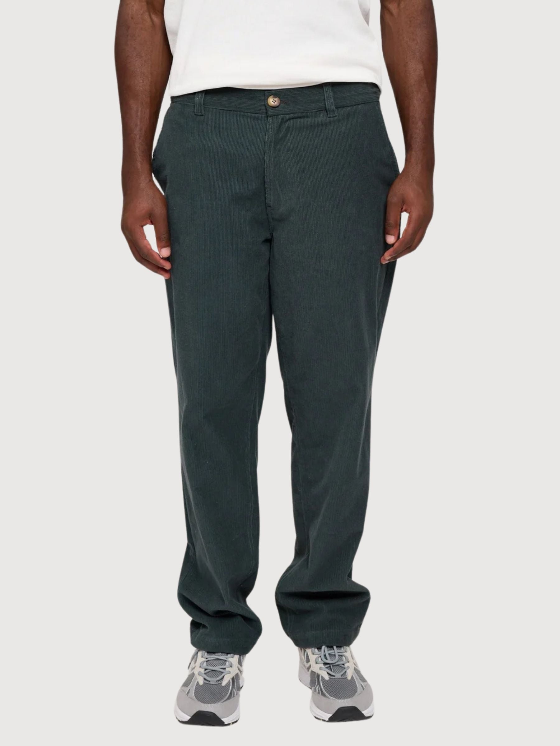 Hose Cord Dunkelgrün Mann Baumwolle | Mazine