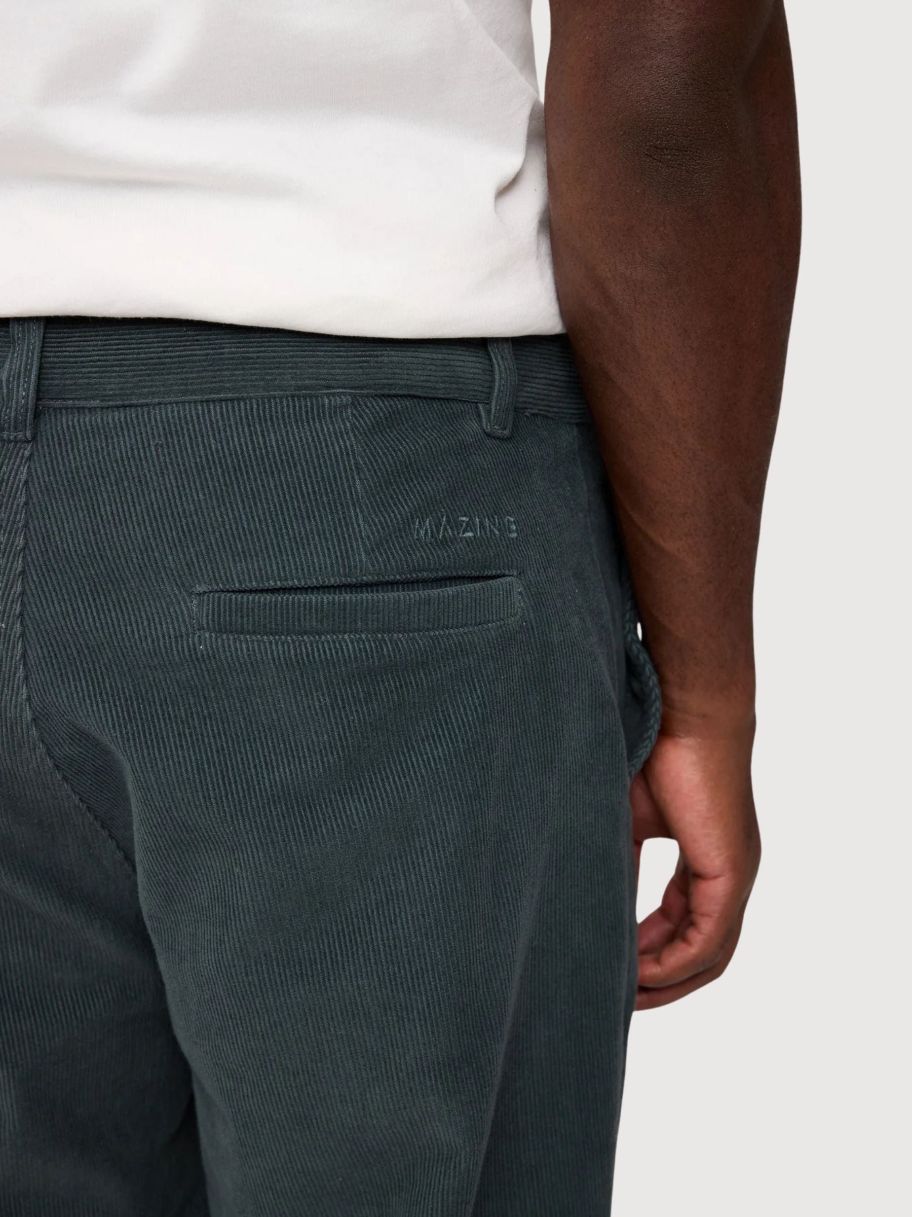 Hose Cord Dunkelgrün Mann Baumwolle | Mazine
