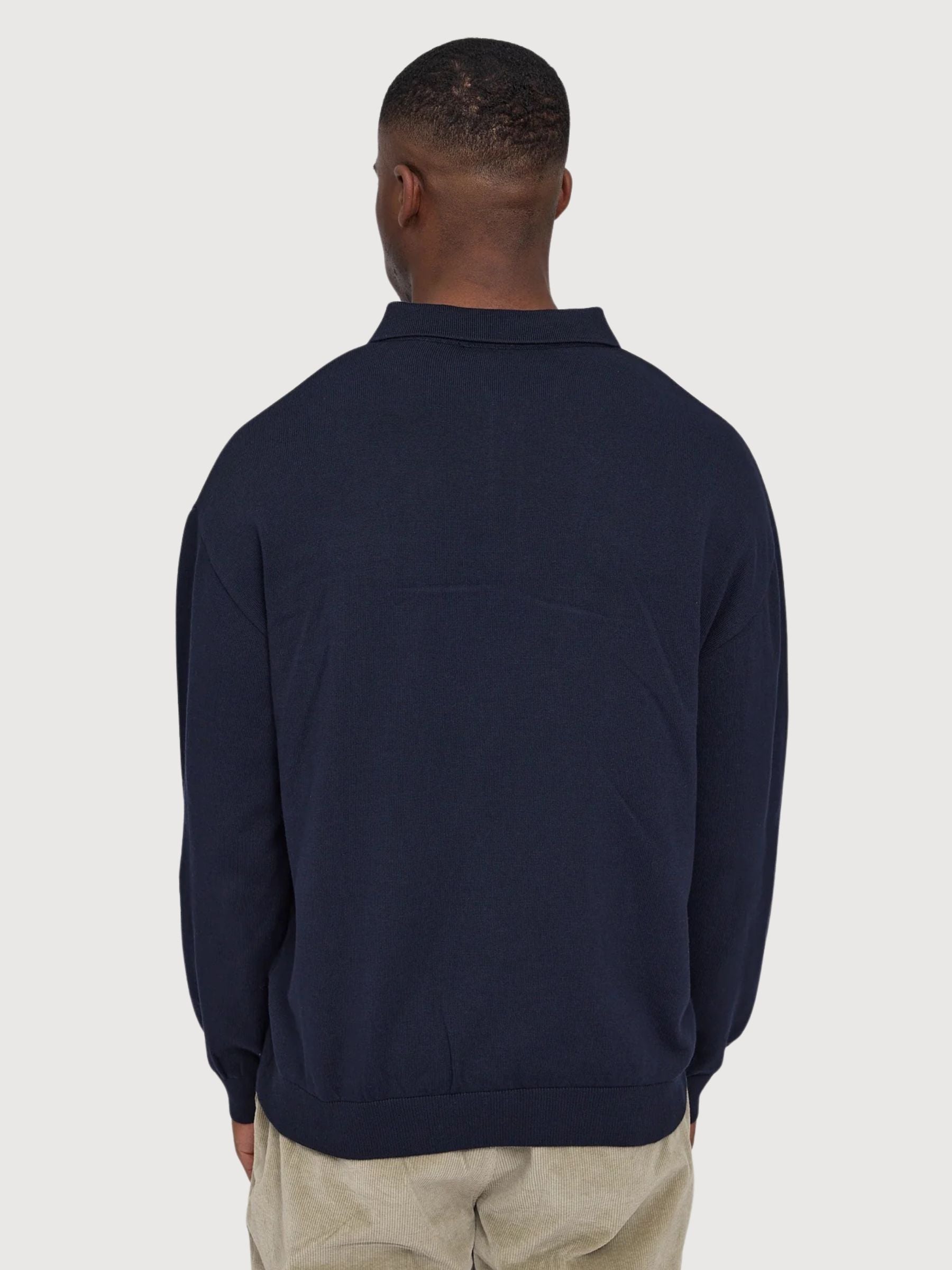 Polo Maglia Pullover Blu Scuro Uomo | Mazine