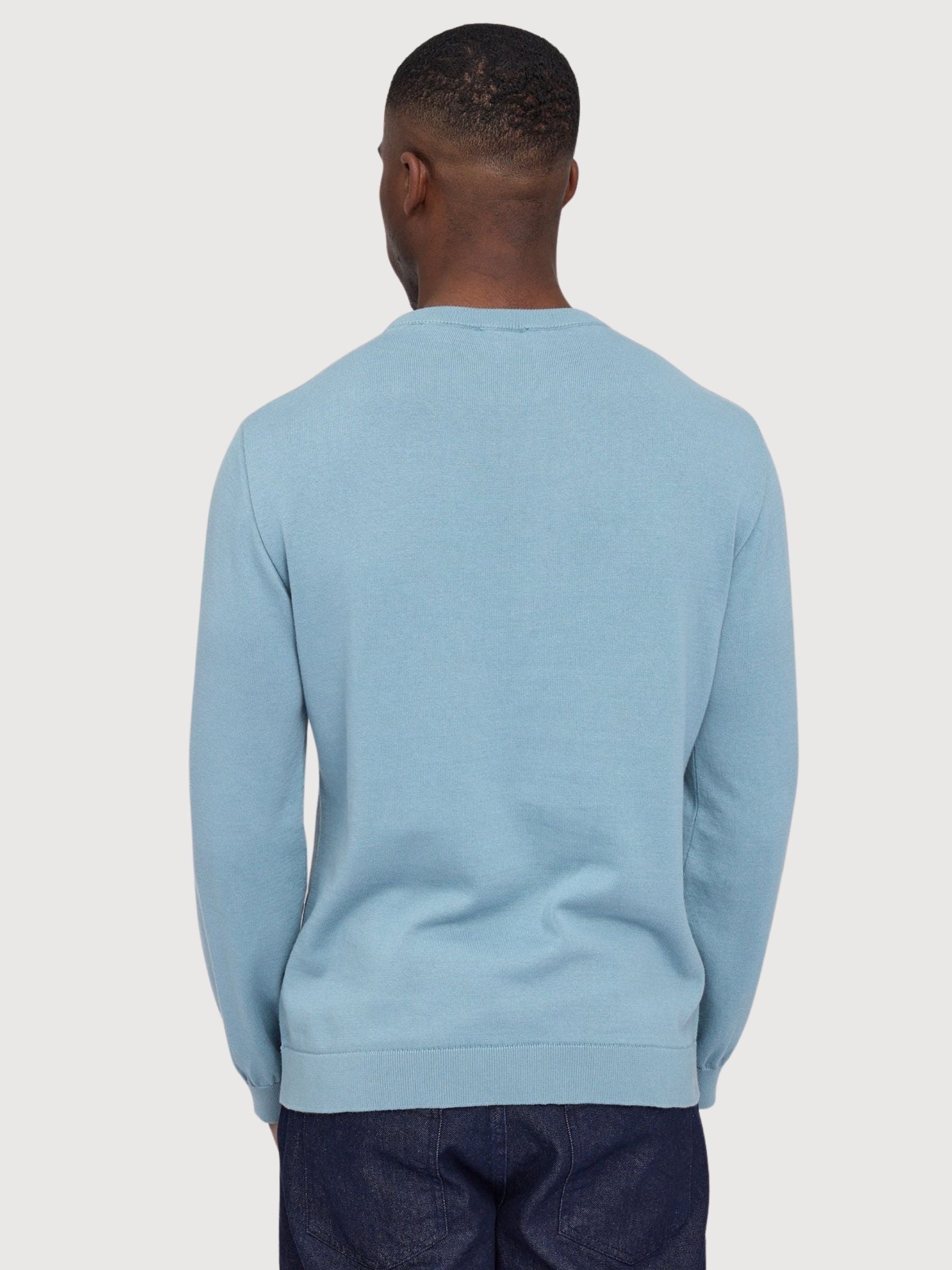Mazine Pullover Feinstrick Hellblau Herren Baumwolle | Mazine