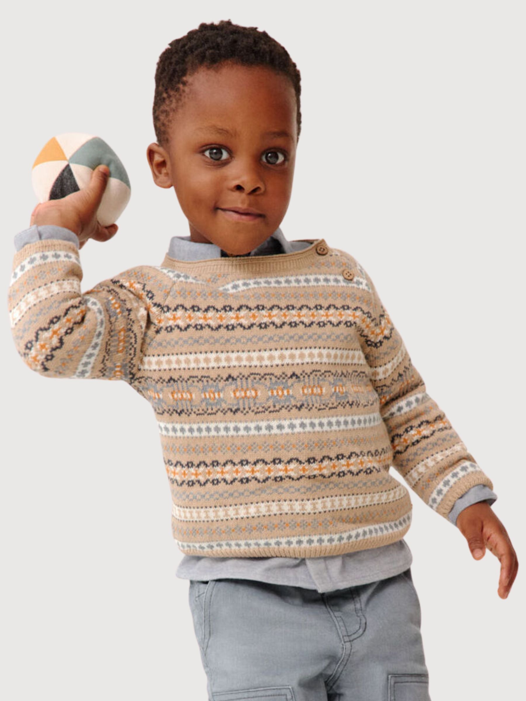 Strick-Pullover GOTS Sand | PEOPLE WEAR ORGANIC