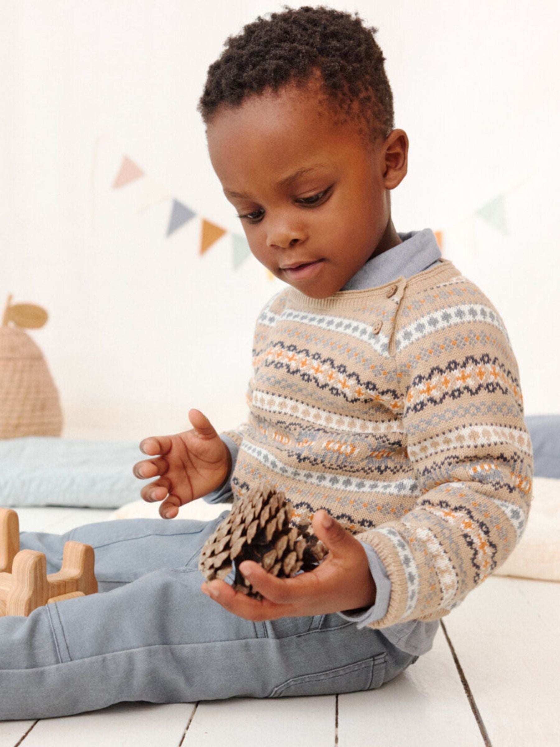 Strick-Pullover GOTS Sand | PEOPLE WEAR ORGANIC