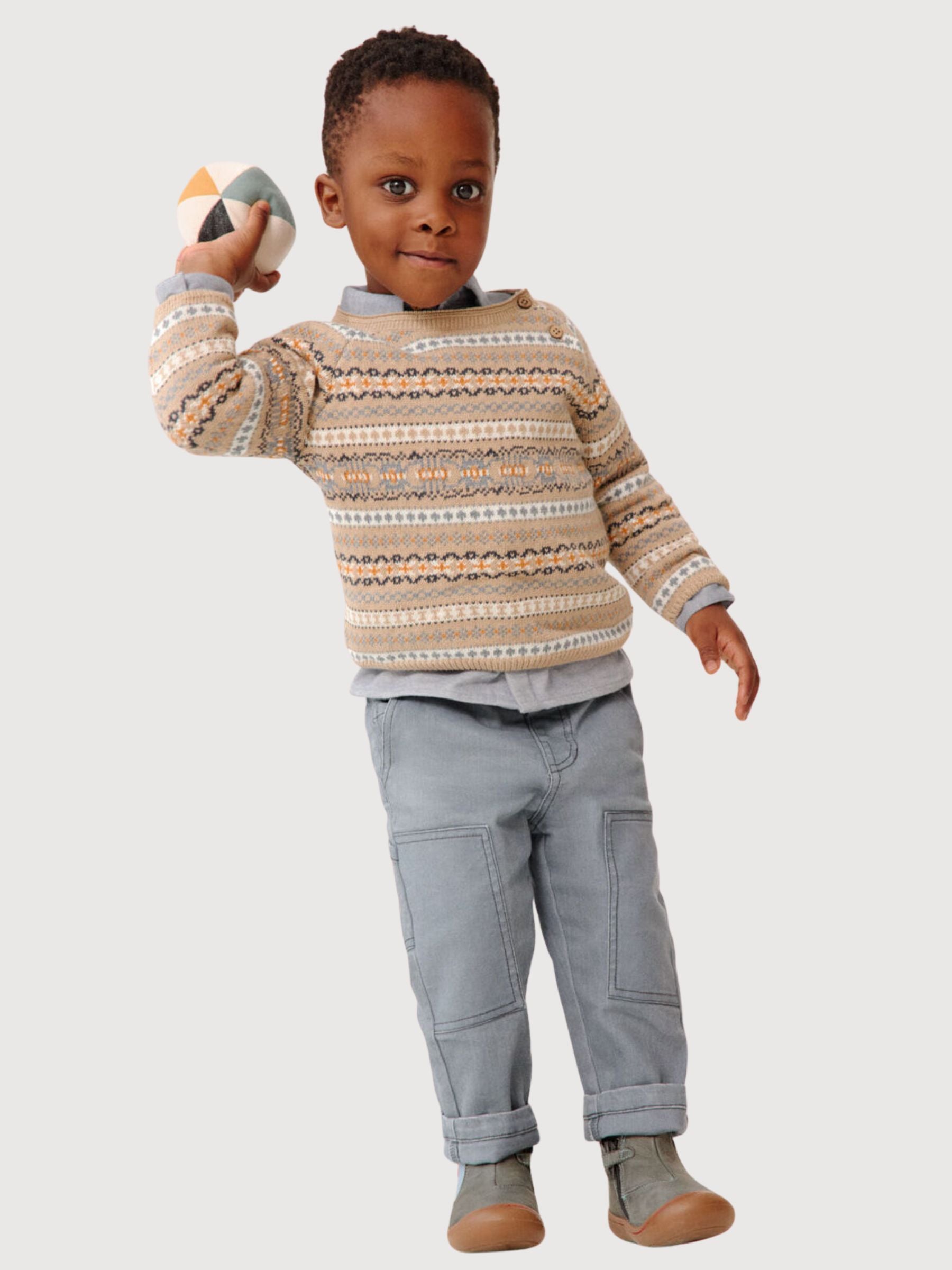 Strick-Pullover GOTS Sand | PEOPLE WEAR ORGANIC