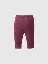 Knitted pants GOTS Blackberry Melange | People Wear Organic