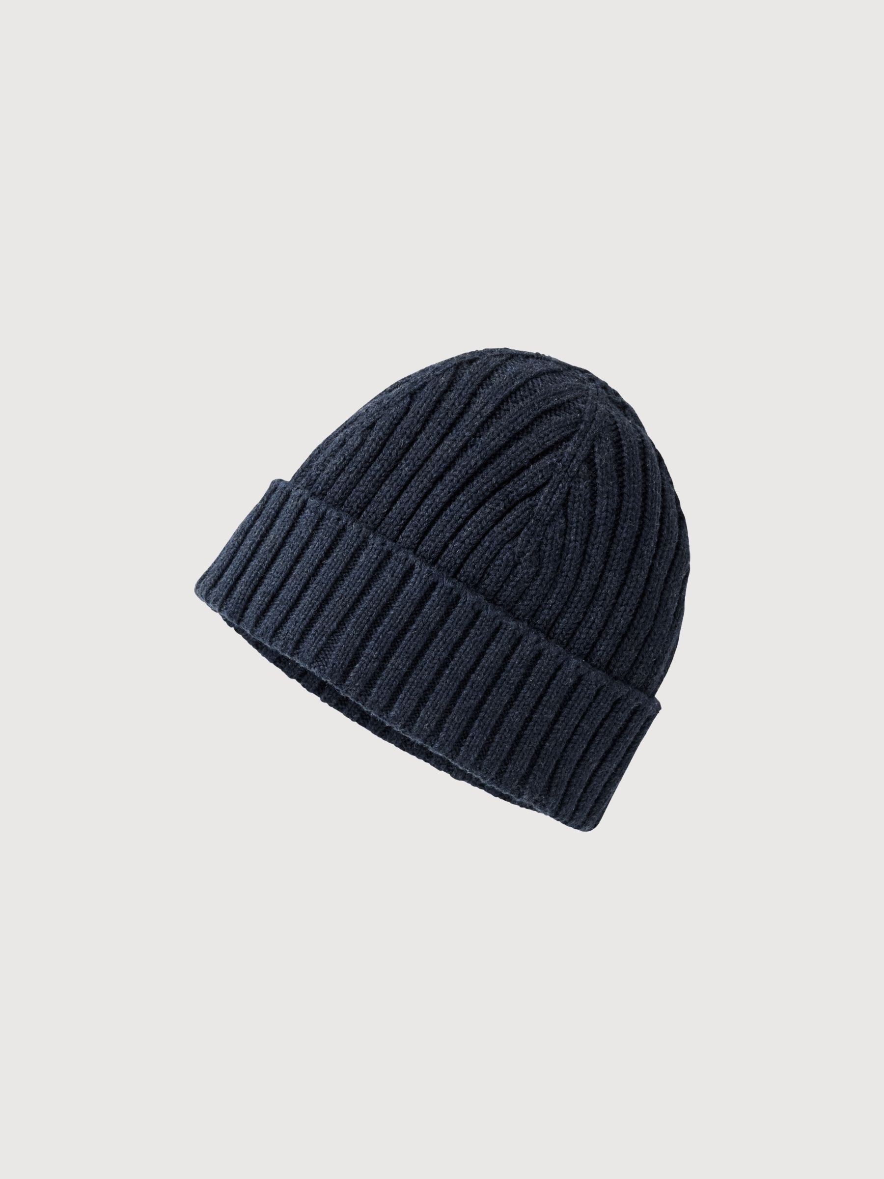 Knitted hat GOTS Dark blue | People Wear Organic
