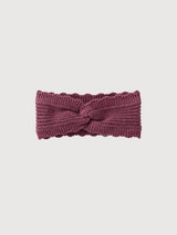 Knitted hairband GOTS Blackberry Melange | People Wear Organic