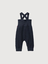 Strick-Latzhose GOTS Dunkelblau Melange | People Wear Organic