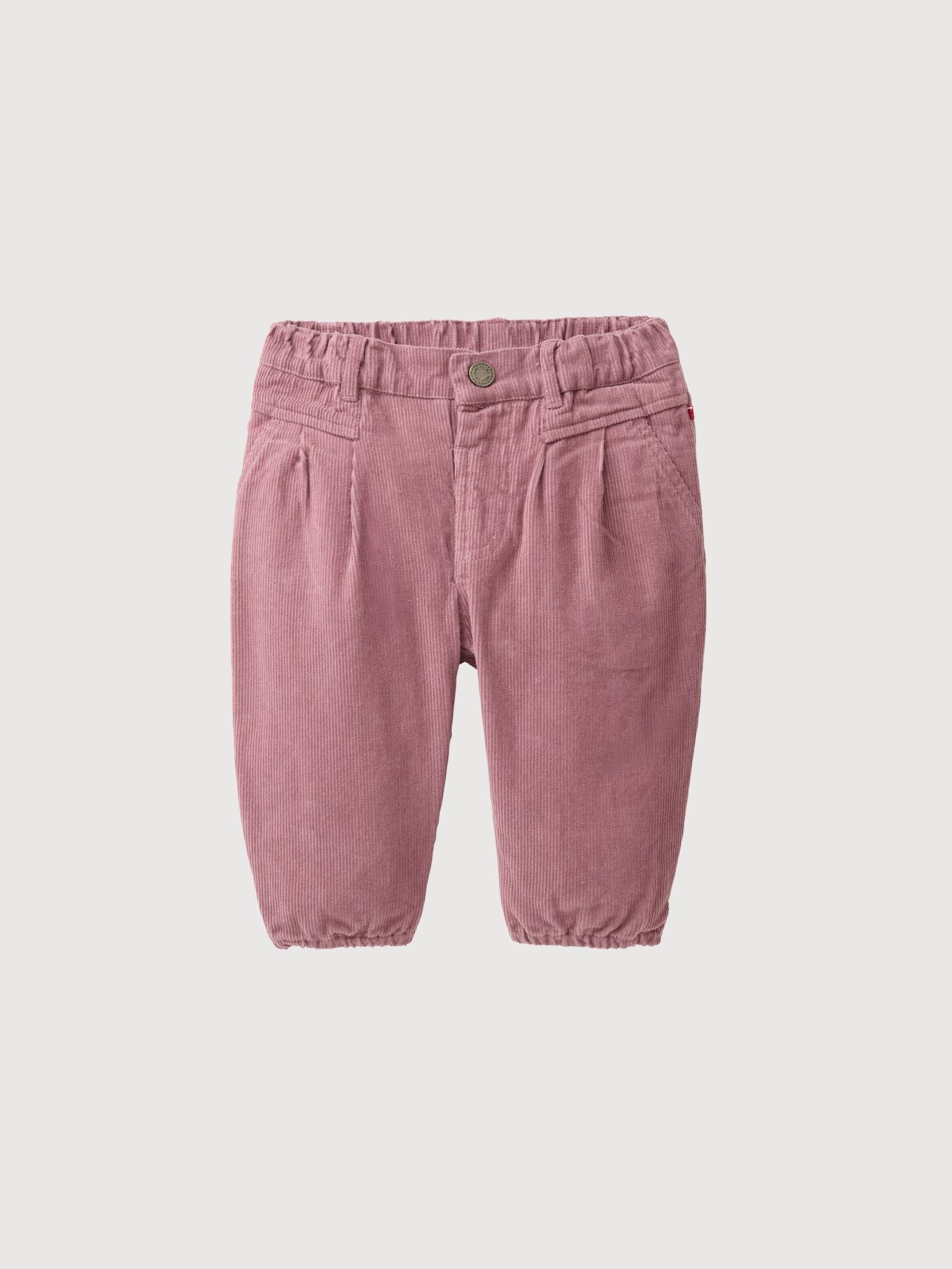 Corduroy pants GOTS dark mauve | People Wear Organic