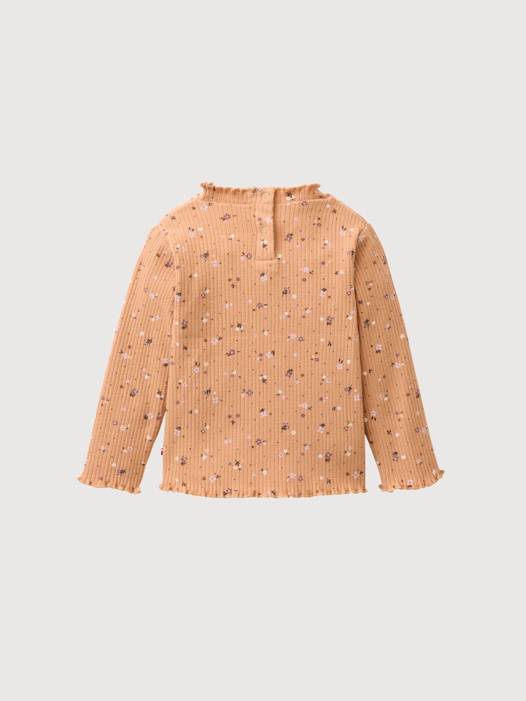 Camicia a maniche lunghe con collo alto GOTS | People Wear Organic