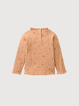 Long-sleeved shirt with stand-up collar GOTS | People Wear Organic