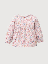 Long-sleeved shirt GOTS Pink Blossoms | People Wear Organic