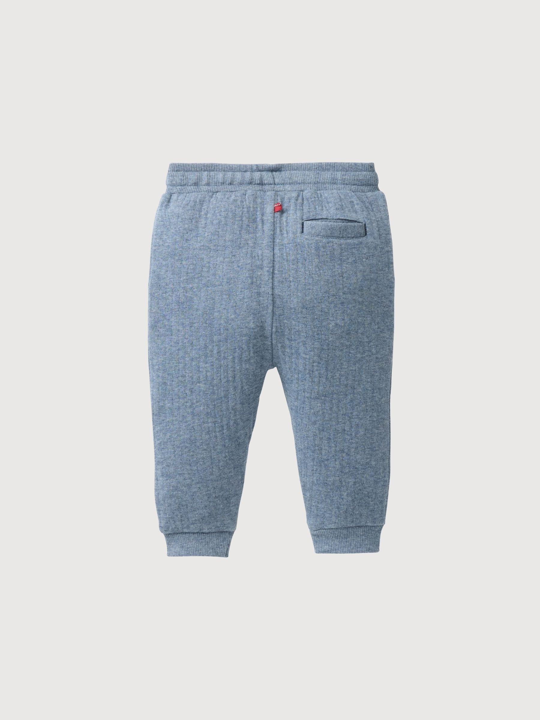 Sweat-Hose GOTS Rauchblau Melange | People Wear Organic