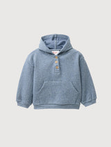 Sweat-Hoodie GOTS Rauchblau Melange | People Wear Organic