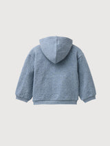 Sweat-Hoodie GOTS Rauchblau Melange | People Wear Organic