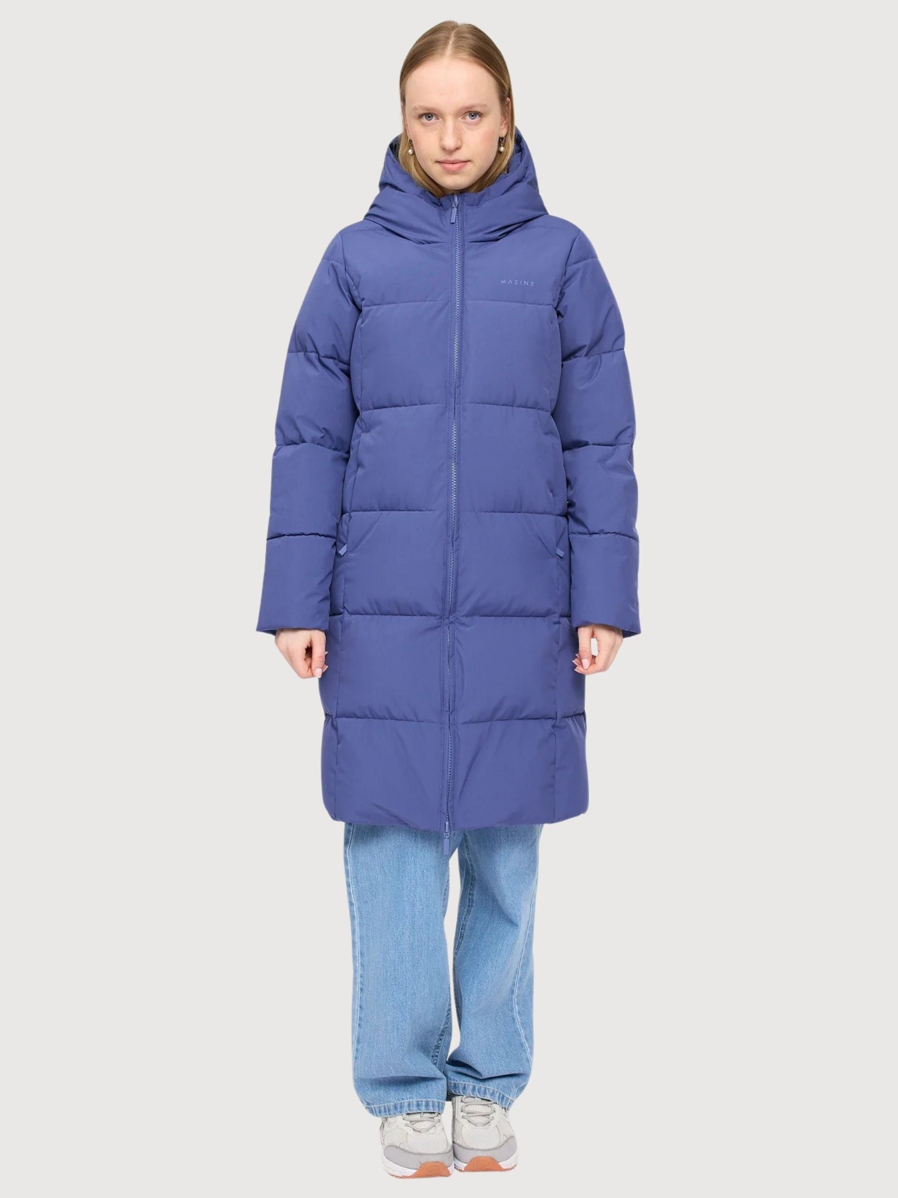 Coat Basic Puffer Blue Woman | Mazine