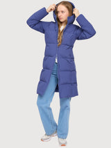Coat Basic Puffer Blue Woman | Mazine