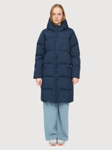 Coat Basic Puffer Dark Blue Woman | Mazine