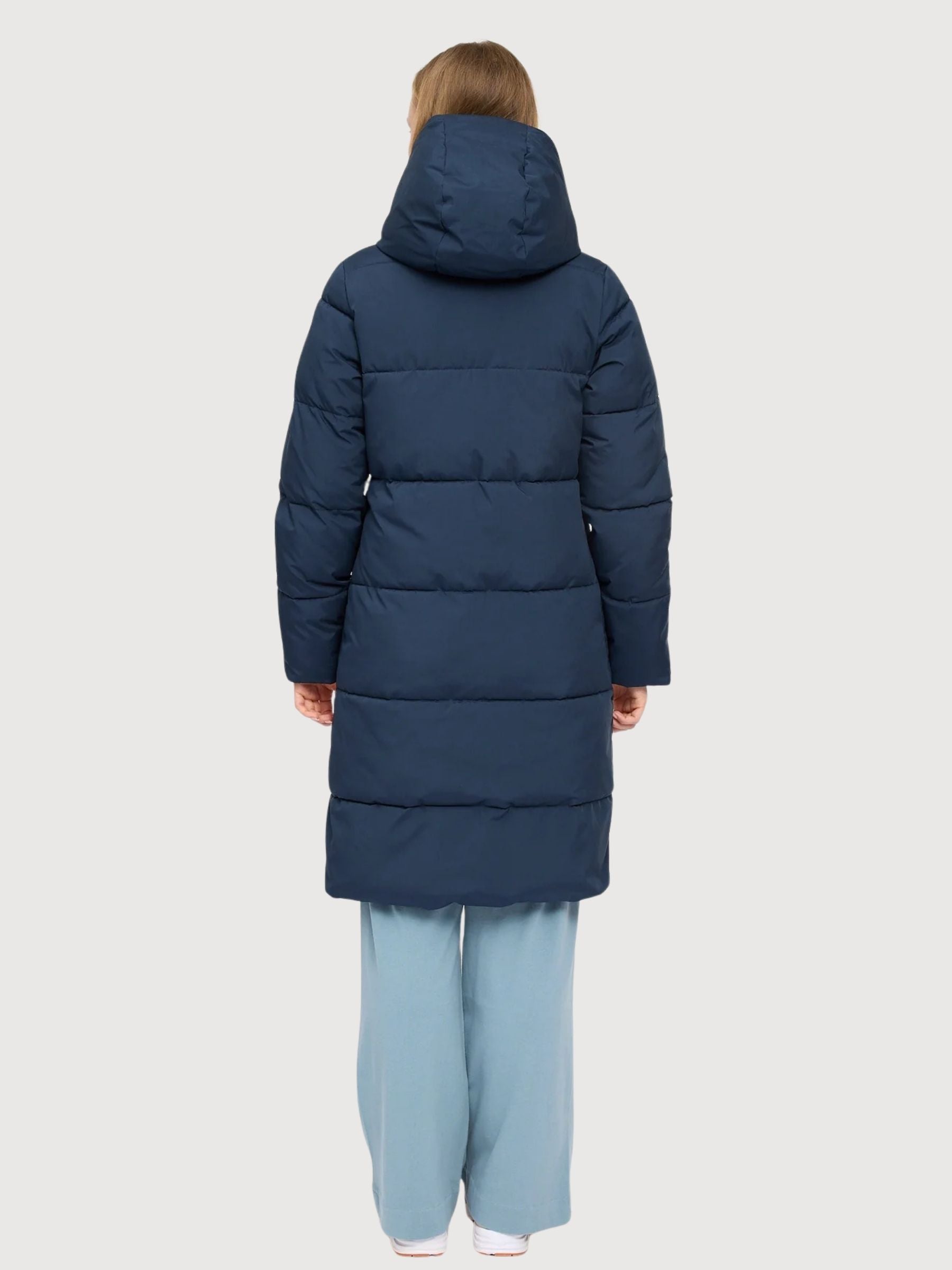 Coat Basic Puffer Dark Blue Woman | Mazine