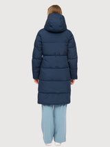 Coat Basic Puffer Dark Blue Woman | Mazine