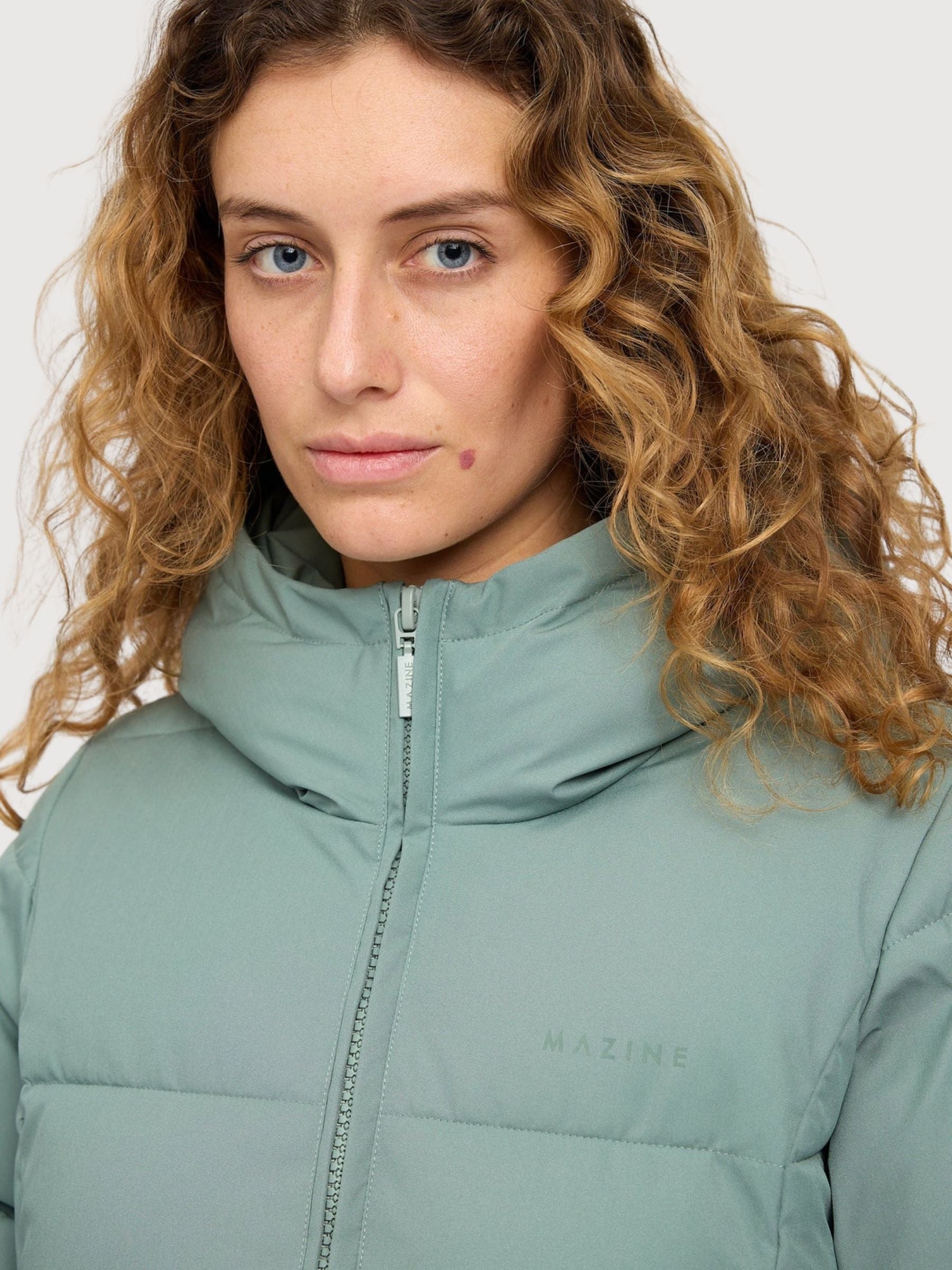 Basic Puffer Mantel Grün | Mazine