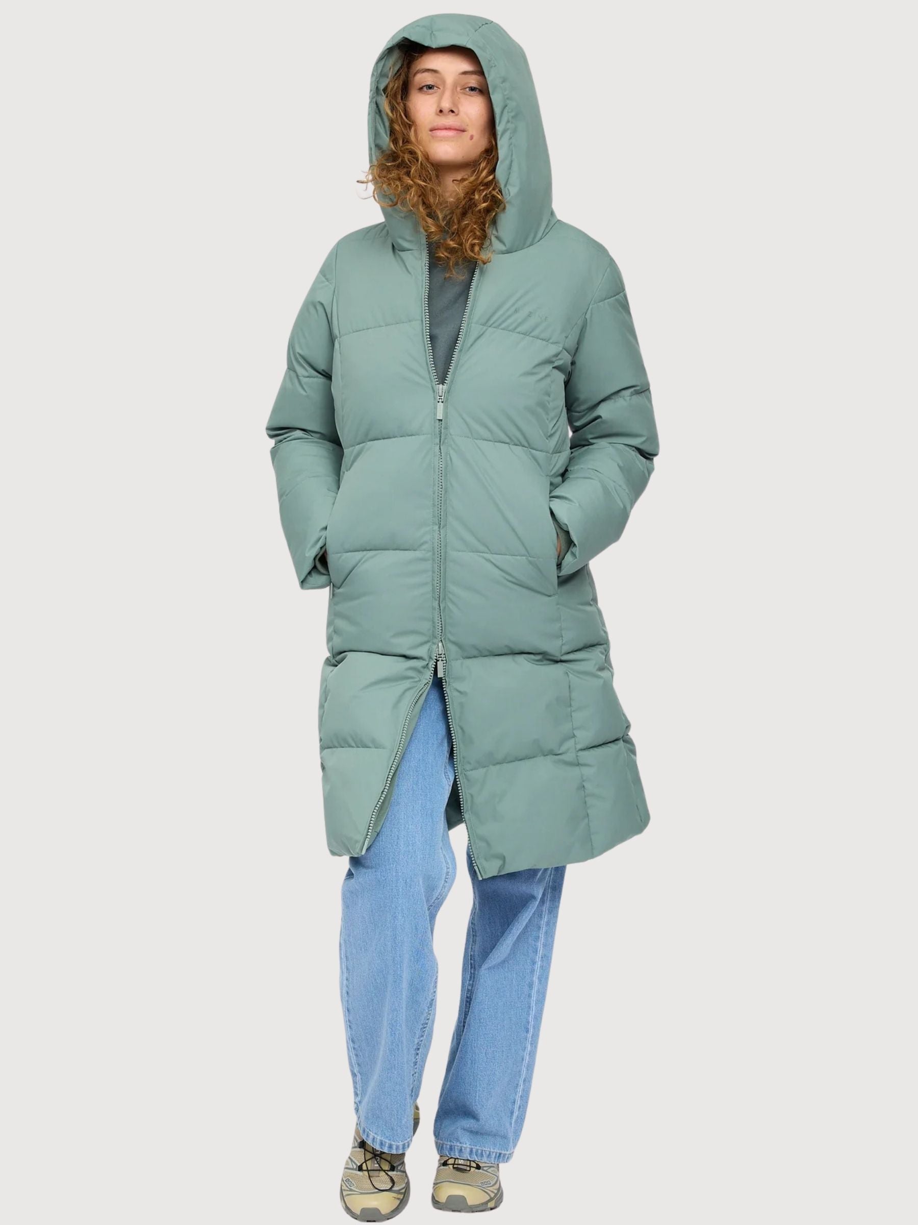 Basic Puffer Mantel Grün | Mazine