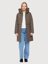 Parka Basic Padded Brown Woman | Mazine
