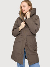 Parka Basic Padded Brown Woman | Mazine