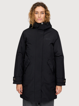 Parka Functional Padded Black Woman | Mazine