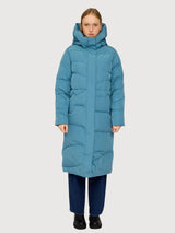 Waves Quilt Puffer Coat Storm Blue | Mazine