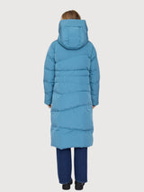 Waves Quilt Puffer Coat Storm Blue | Mazine