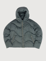 Jacket Waves Quilt Short Dark Green Woman | Mazine