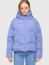 Jacket Waves Quilt Short Purple Woman | Mazine