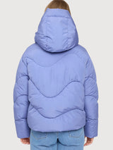 Jacket Waves Quilt Short Purple Woman | Mazine