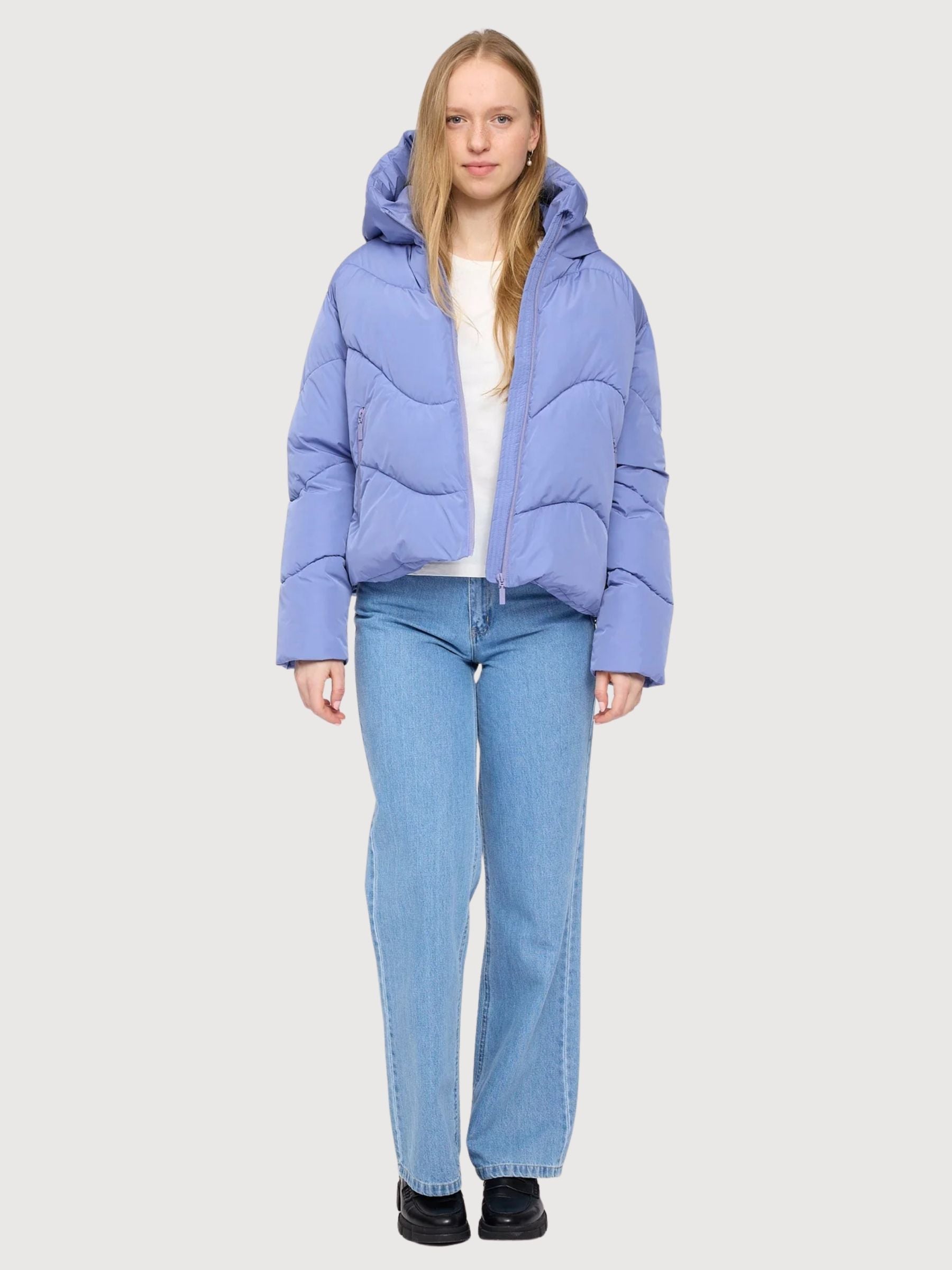 Waves Quilt Short Jacke Lila |Mazine