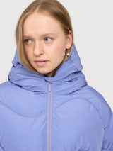 Jacket Waves Quilt Short Purple Woman | Mazine